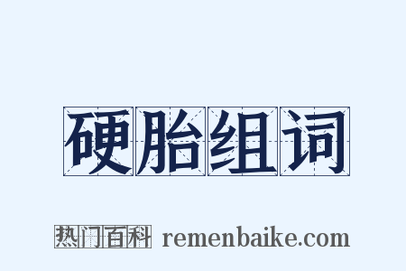 硬胎组词是什么意思的图片
